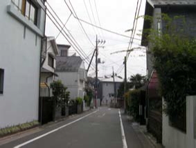 写真: 大岡山の町並み